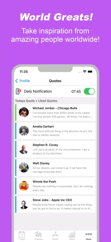 Capturas de tela do Habit & Goal Tracker - 7 Days