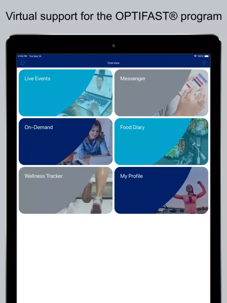 Ảnh chụp màn hình của MY OPTIFAST JOURNEY iPad 