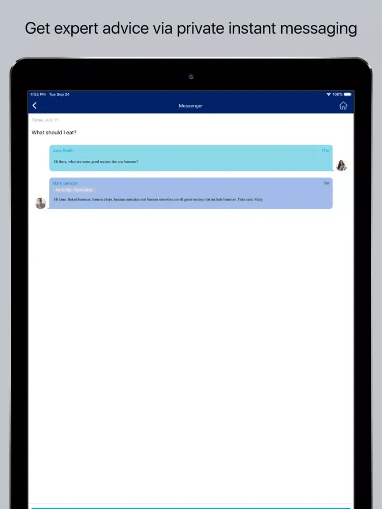 Ảnh chụp màn hình của MY OPTIFAST JOURNEY iPad 