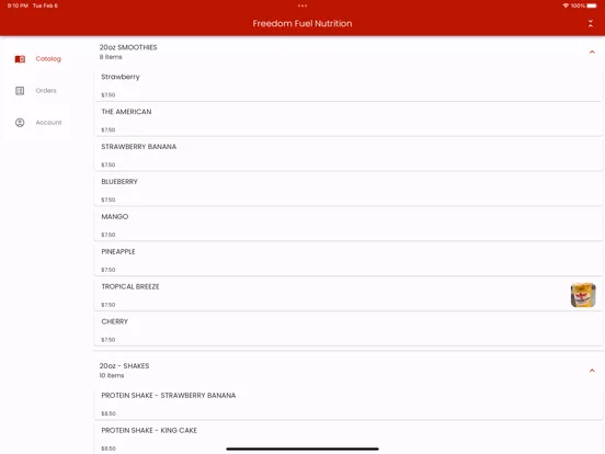 Capturas de tela do Freedom Fuel Nutrition iPad 