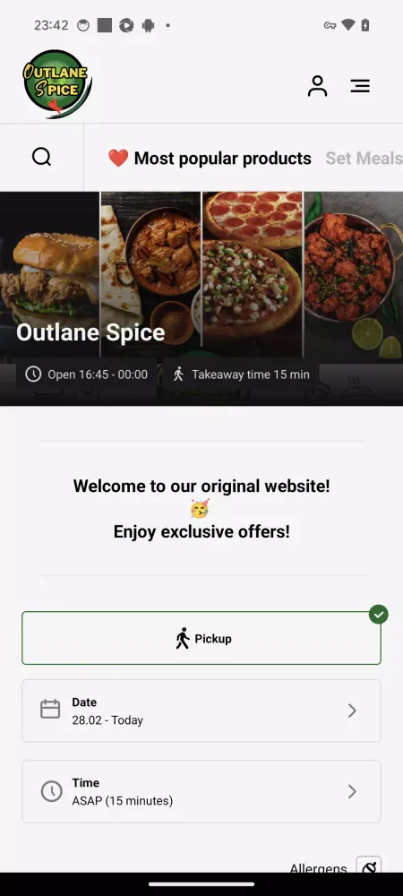 ภาพหน้าจอของ Outlane Spice