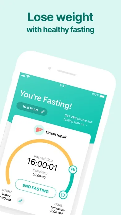 تصاویر Organic Meals: Fasting Tracker