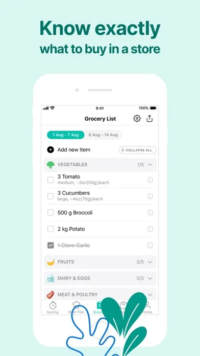 تصاویر Organic Meals: Fasting Tracker
