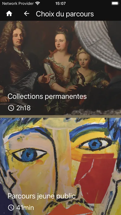 Capturas de tela do Musée Hyacinthe Rigaud