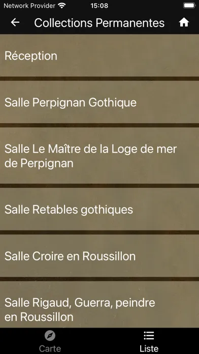 Capturas de tela do Musée Hyacinthe Rigaud