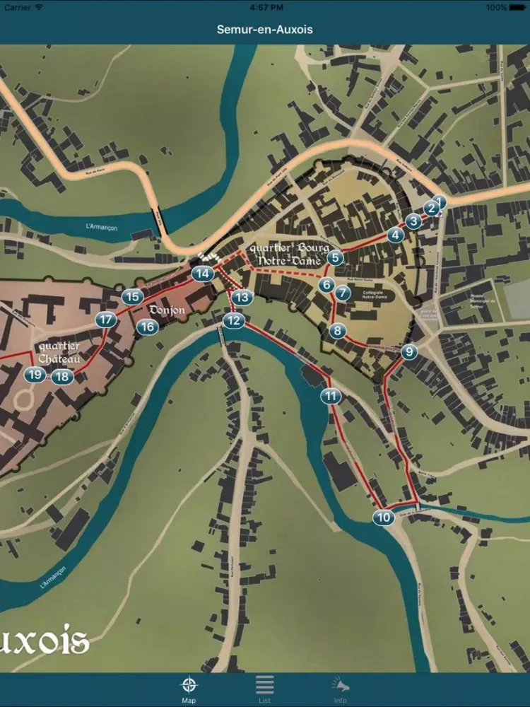 Capturas de tela do Visiter Semur-en-Auxois iPad 