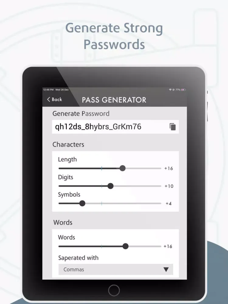Capturas de tela do My Password- Password Manager iPad 