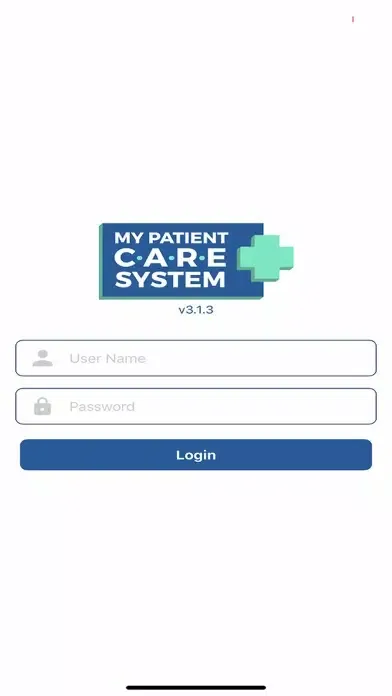 Ảnh chụp màn hình của My Patient Care System