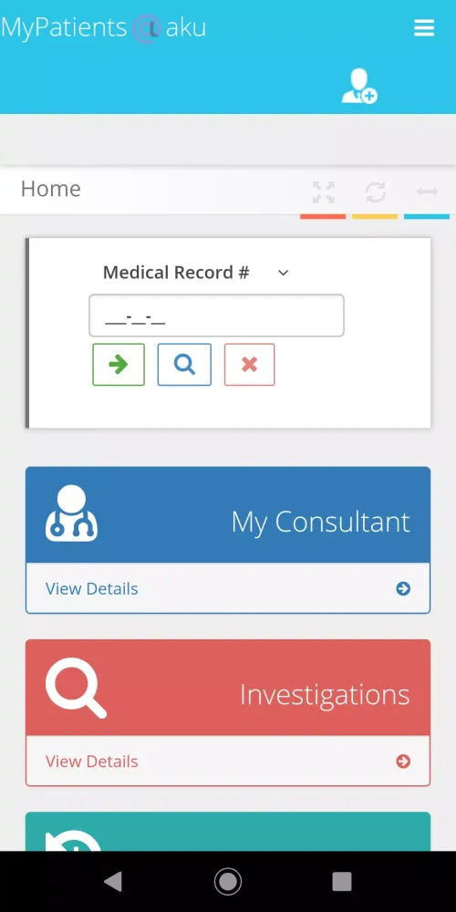 FMIC MyPatients@aku Screenshots
