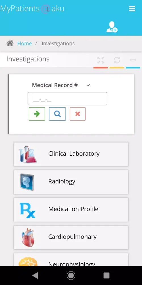 FMIC MyPatients@aku Screenshots