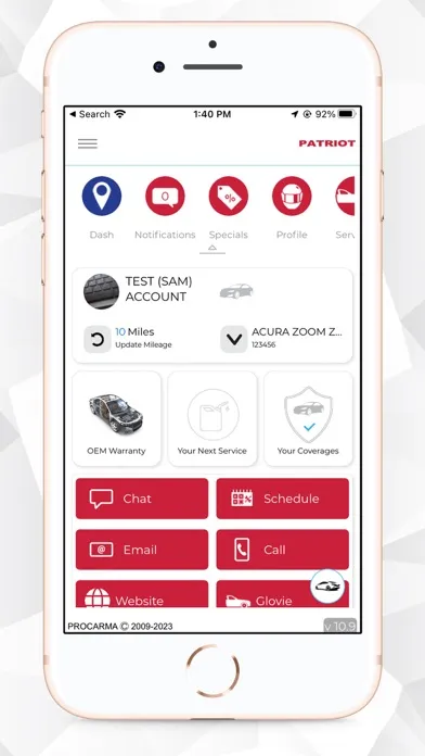 Zrzuty ekranu PATRIOT AUTO DEALER