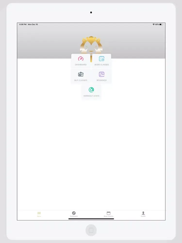 ภาพหน้าจอของ METCON App iPad 