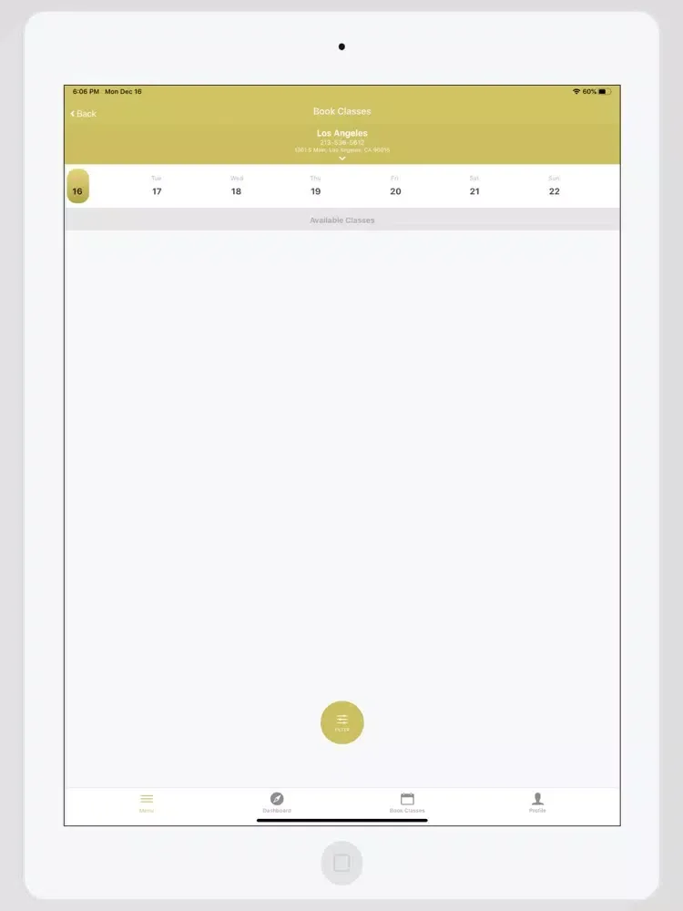 ภาพหน้าจอของ METCON App iPad 