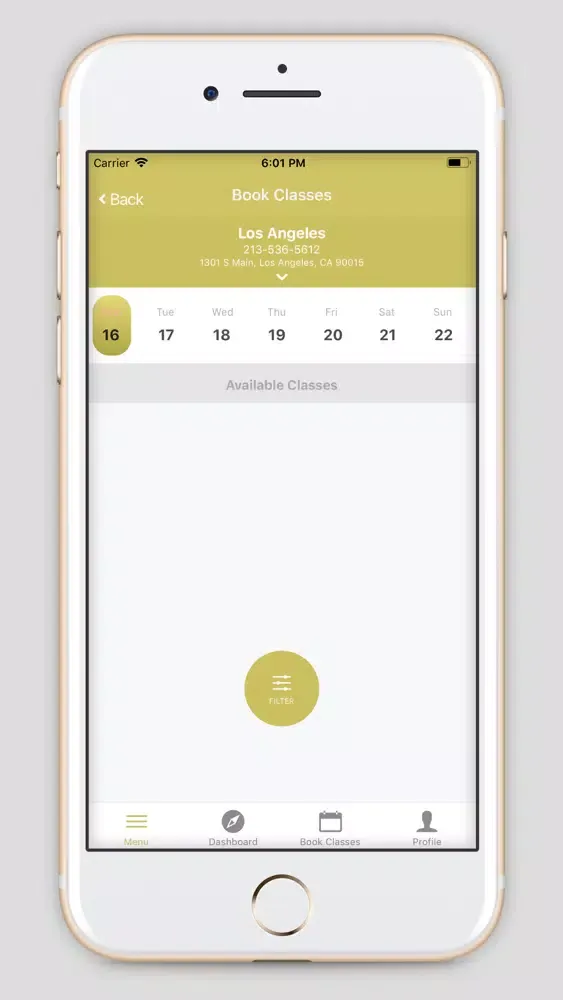 ภาพหน้าจอของ METCON App