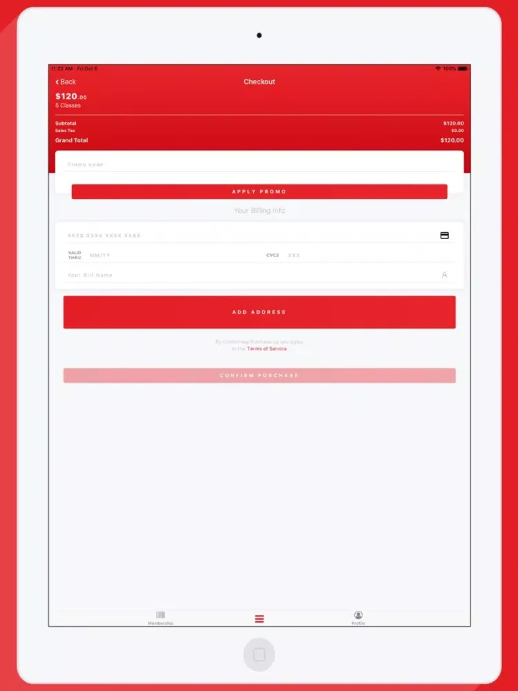 Experience Pure Barre iPad  Screenshots