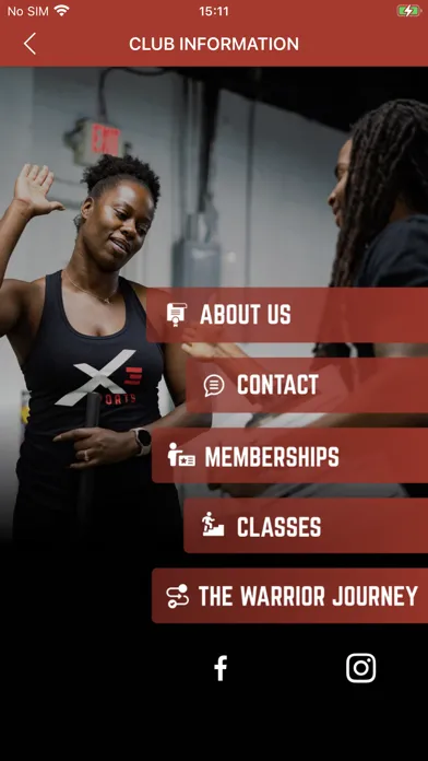Ảnh chụp màn hình của X3 Sports Member App