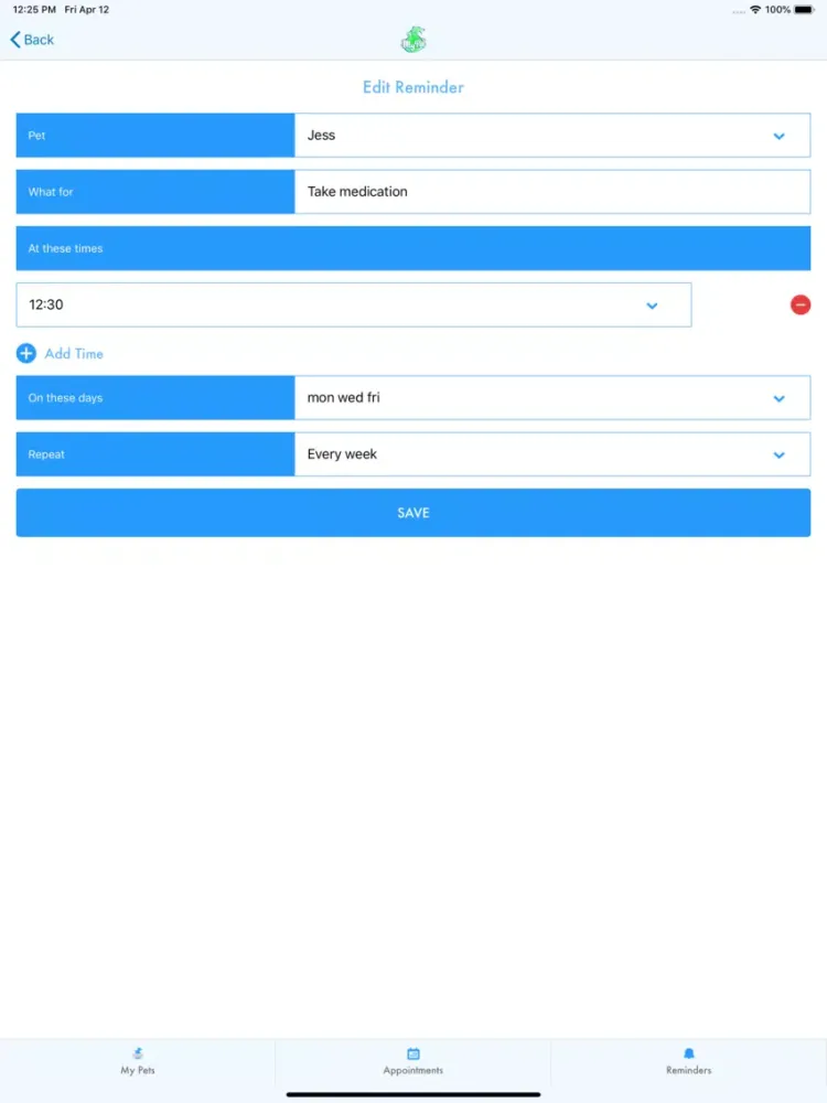 MyPet iPad  Screenshots