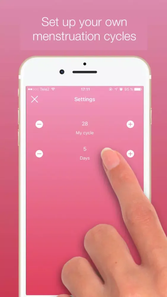 Capturas de pantalla de Lotus Period Tracker - Women’s menstrual calendar