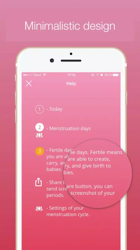 Capturas de pantalla de Lotus Period Tracker - Women’s menstrual calendar