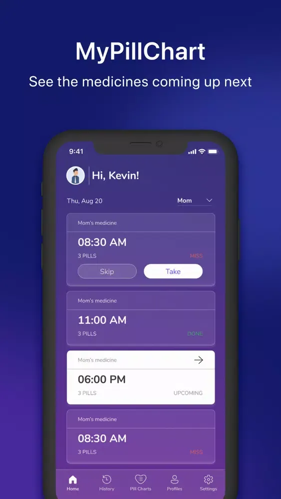 Скриншоты MyPillChart