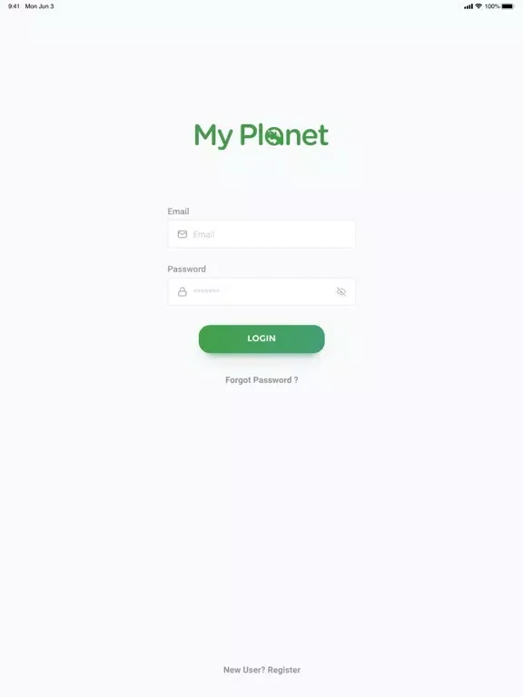 Capturas de tela do MyPlanet Web iPad 