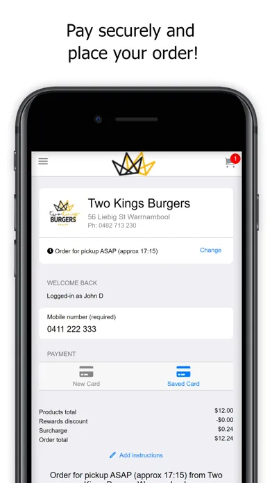 Two Kings Burgers Warrnambool স্ক্রিনশট