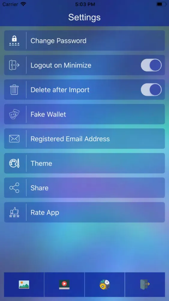 Ảnh chụp màn hình của My Private Vault