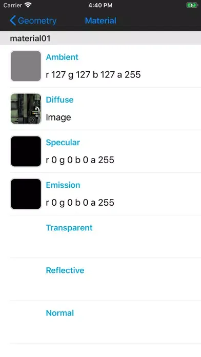 Captures d'écran de 3Dobject
