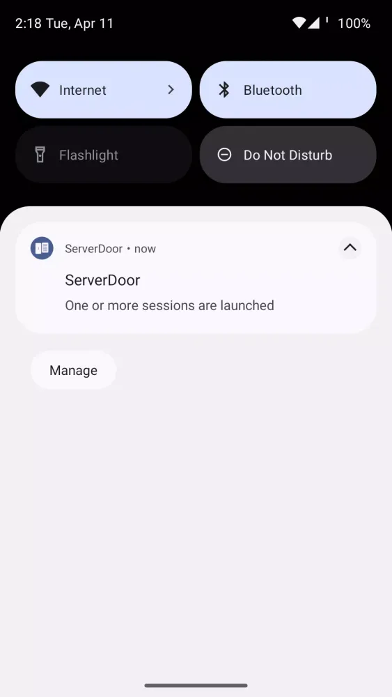 ภาพหน้าจอของ ServerDoor