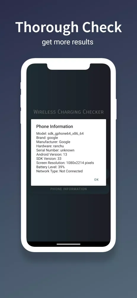 Tangkapan layar Wireless Charging Checker