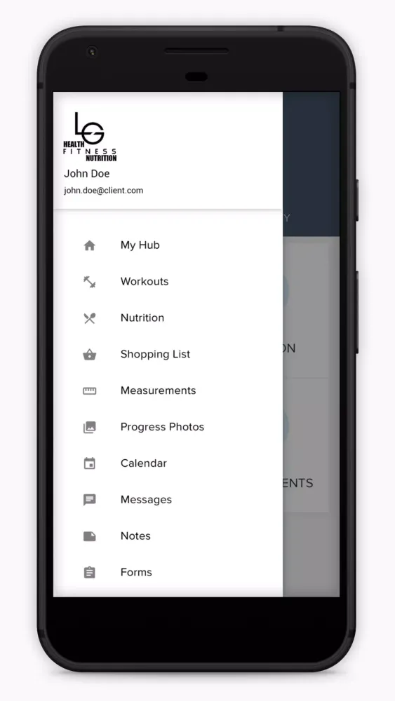 LG Health Fitness Nutrition Screenshots