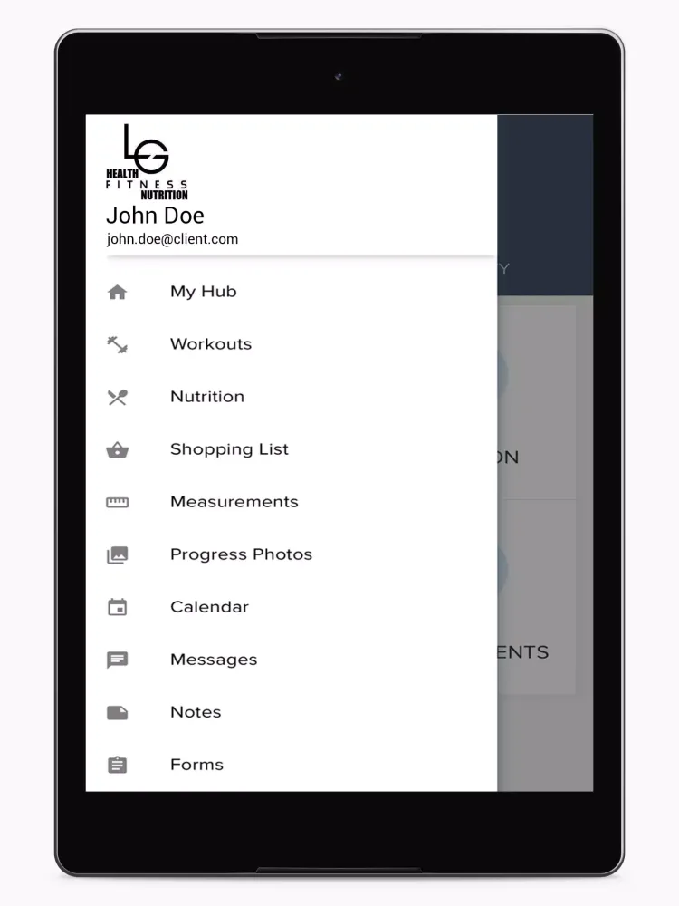 LG Health Fitness Nutrition Screenshots