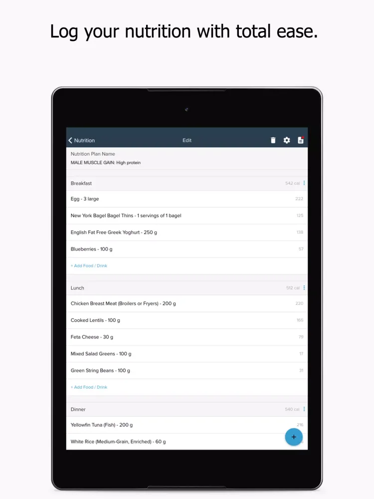 LG Health Fitness Nutrition Screenshots