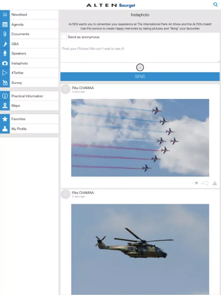 ALTEN Bourget iPad  Ekran Görüntüleri