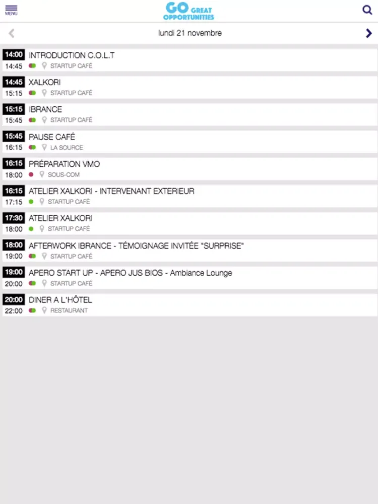 Tangkapan skrin GO - Good Opportunities iPad 