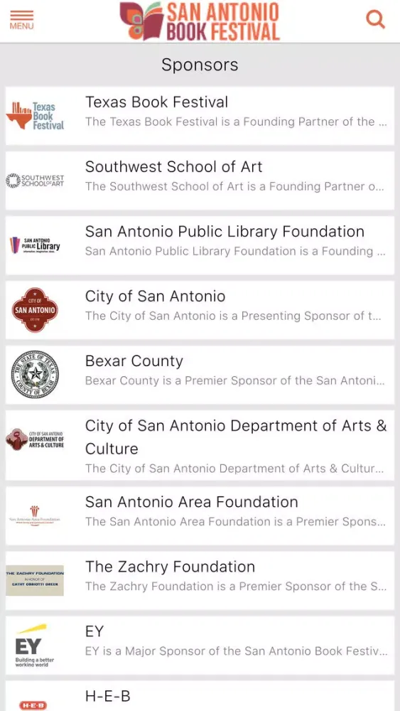 San Antonio Book Festival 스크린샷