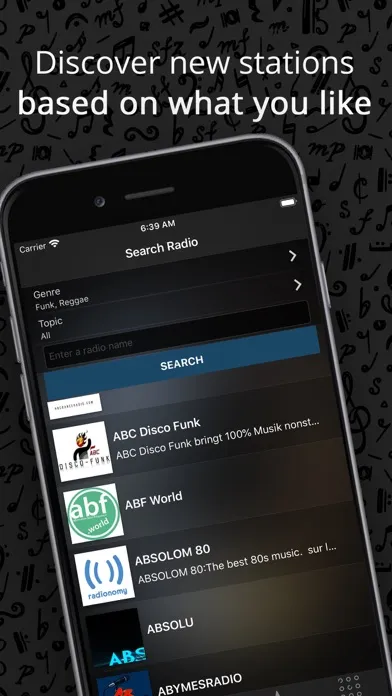 Captures d'écran de Easy Radio, Live AM FM Station
