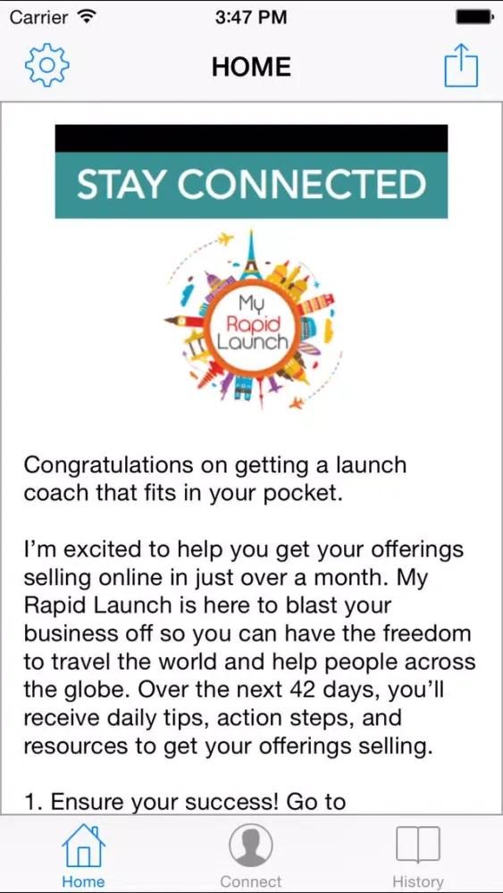 Zrzuty ekranu Thriving Business Launch