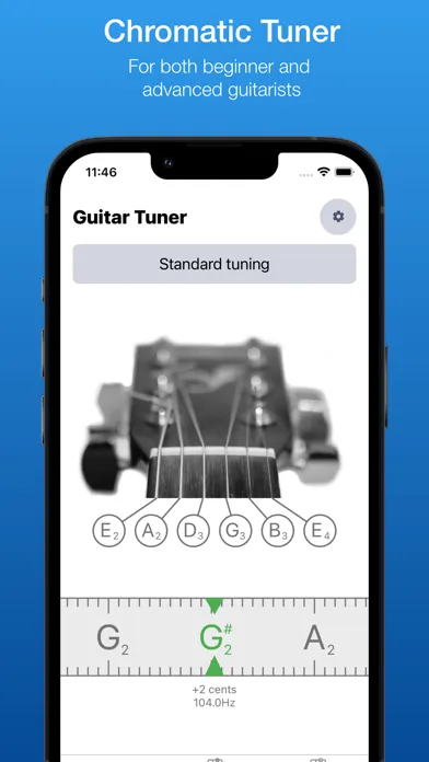 Ảnh chụp màn hình của Guitar Tuner EM-1