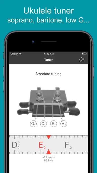 Ukulele Tuner EM-1 স্ক্রিনশট