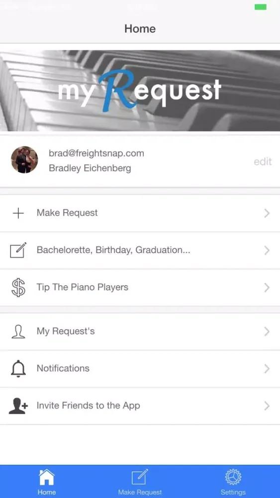 myRequest スクリーンショット