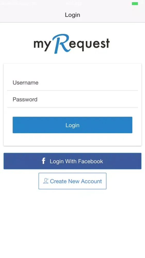 myRequest スクリーンショット