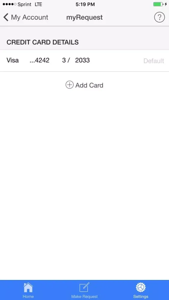 myRequest スクリーンショット
