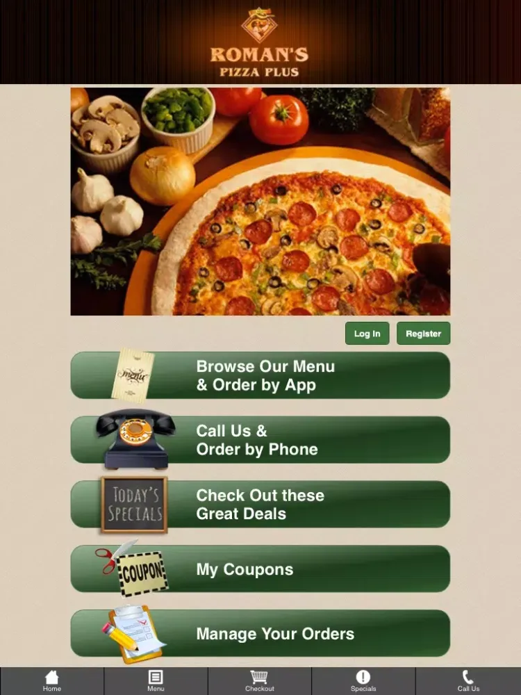 Capturas de tela do Roman's Pizza Plus iPad 