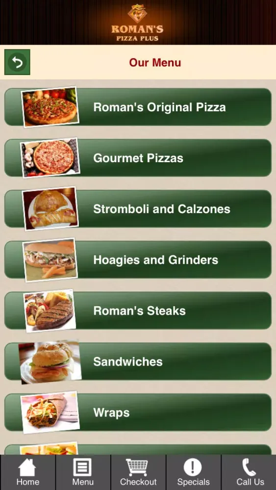 Capturas de tela do Roman's Pizza Plus