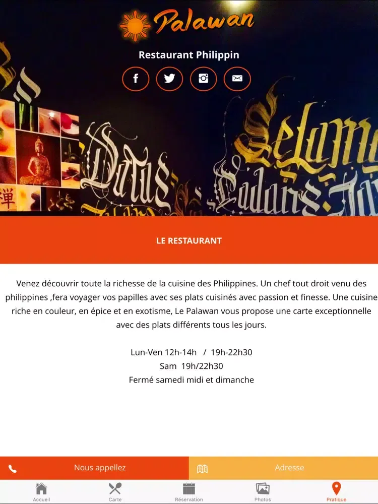 Le Palawan Philippin Marseille iPad 应用截图