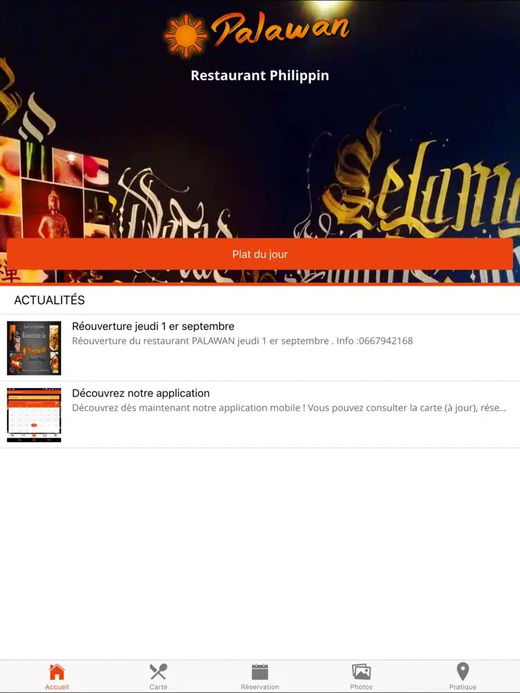Le Palawan Philippin Marseille iPad 应用截图