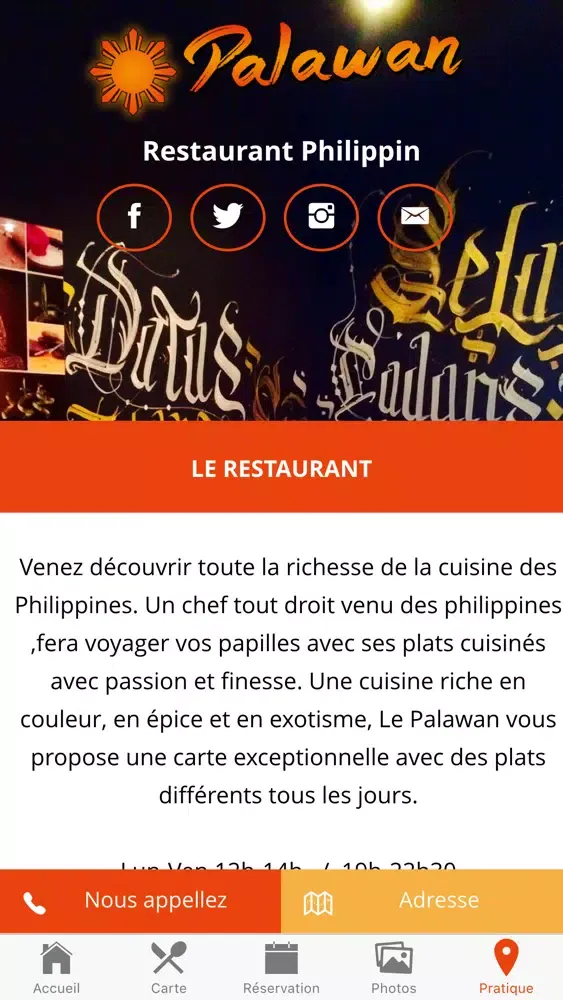 Le Palawan Philippin Marseille应用截图