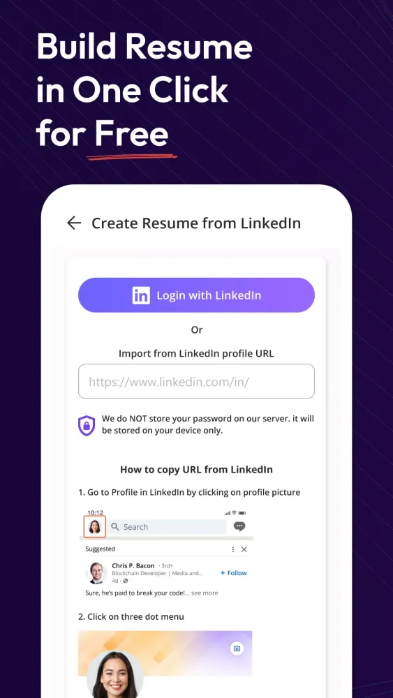Resume Builder, CV Maker App سکرین شاٹس