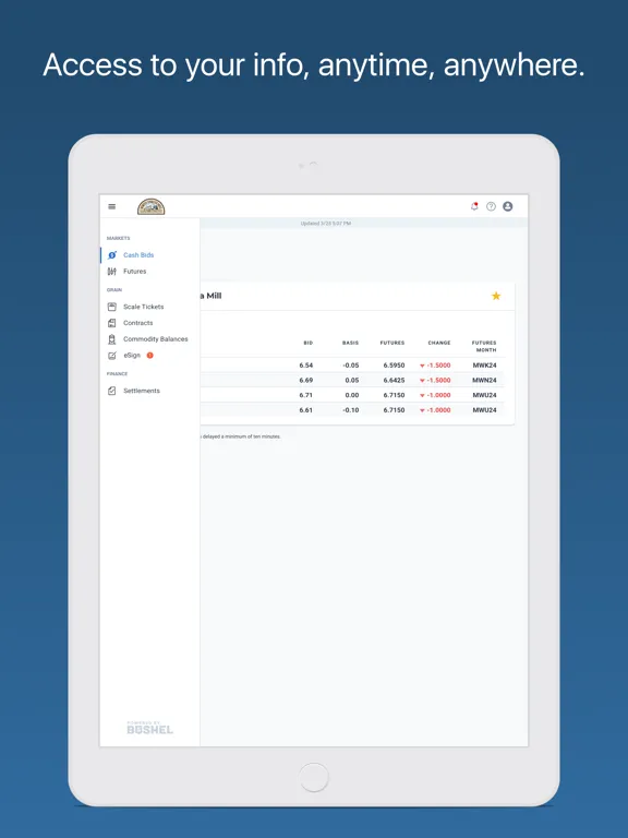 Ảnh chụp màn hình của North Dakota Mill iPad 